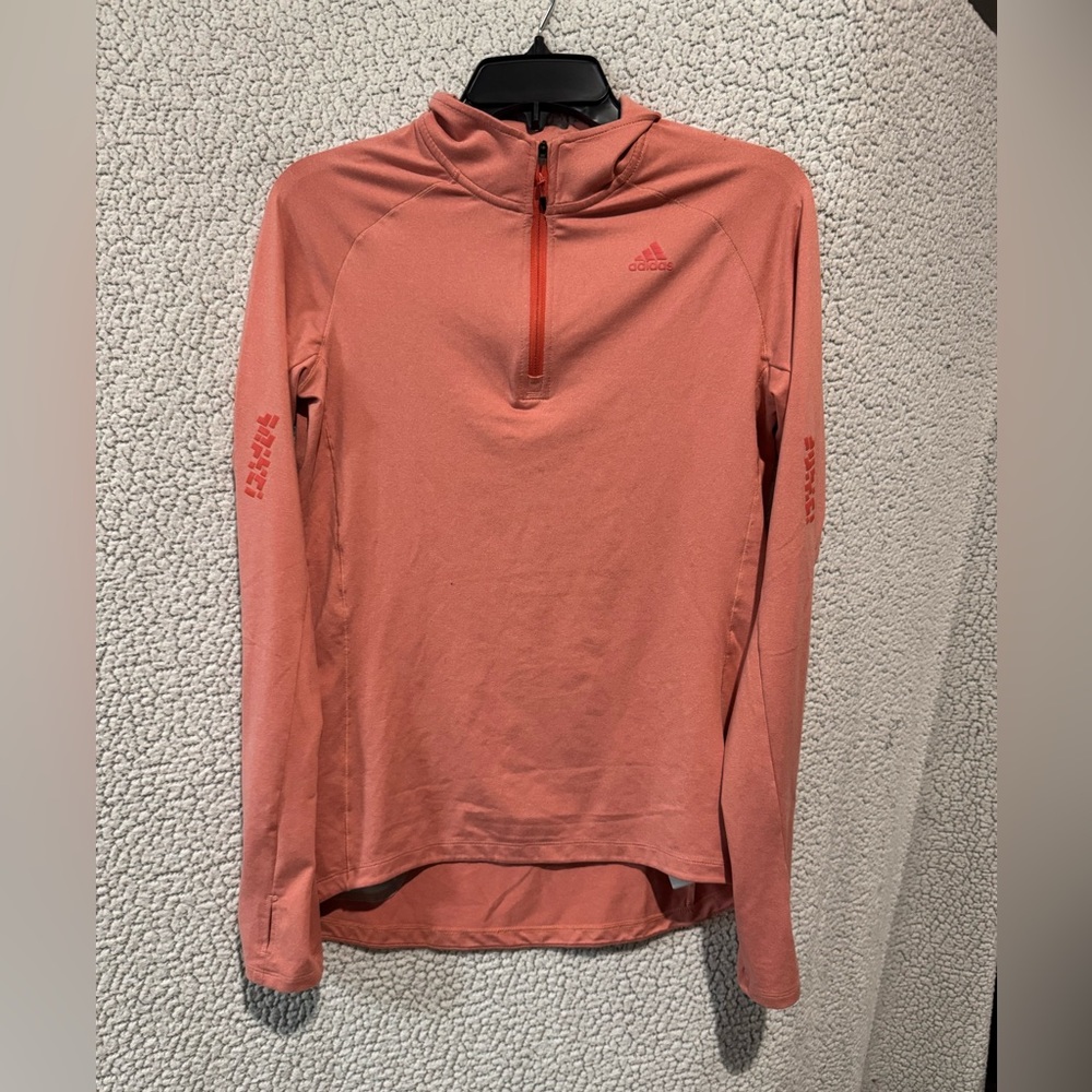 Adidas Coral Quarter Zip Pullover - Picture 1 of 9